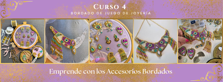 Curso 4: Diseño y Creación de Joyería Bordada